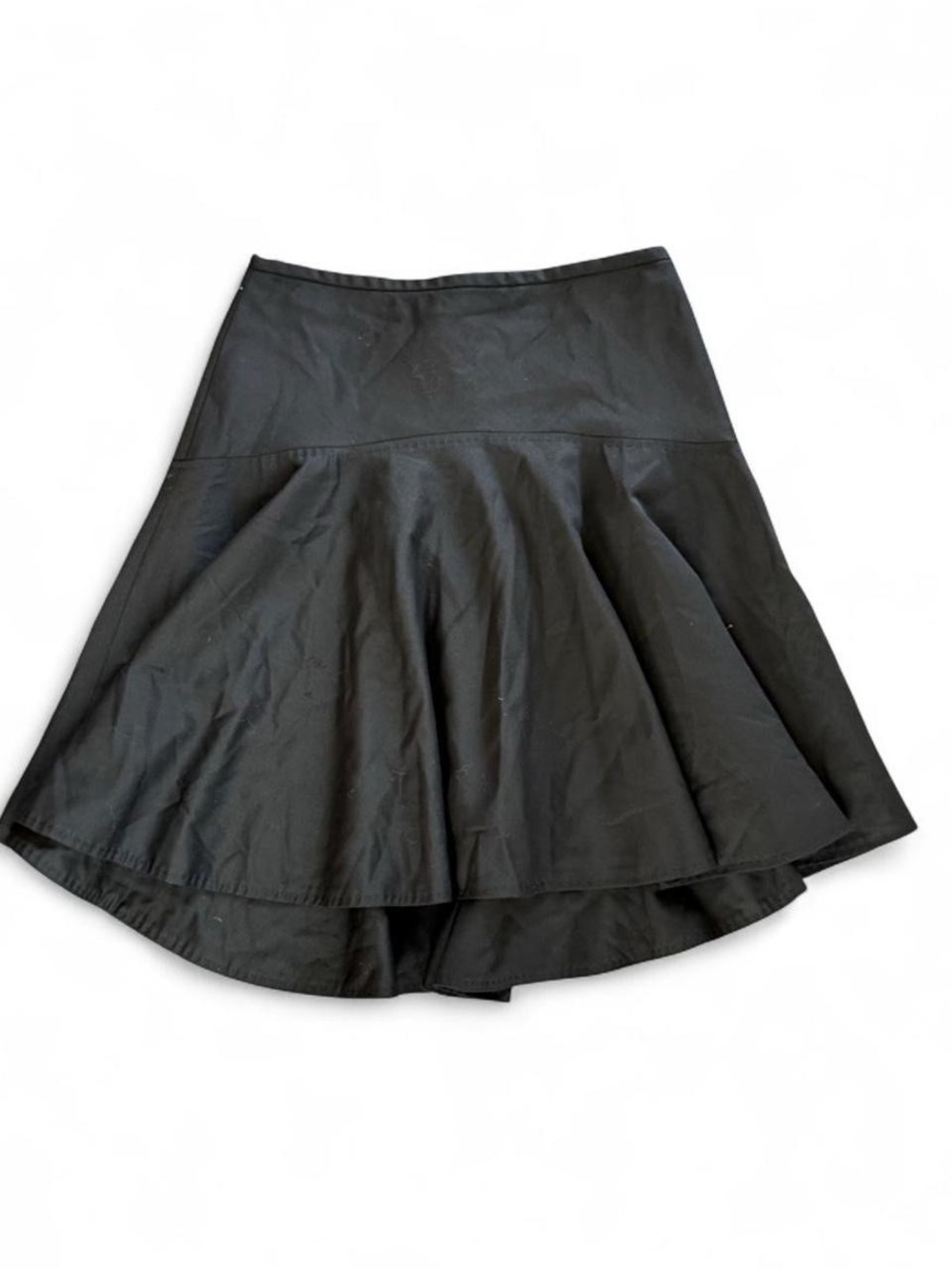Vintage Marc Jacobs Black Drop Waist Flared Mini Skirt - Size 4
